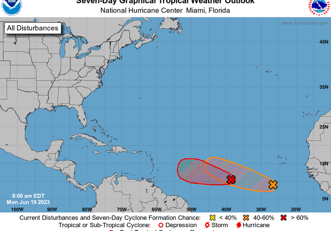 EE.UU. prevé la pronta formación de una depresión tropical en el Atlántico