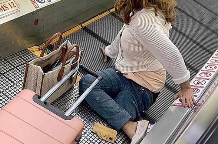 Mujer pierde una pierna al quedar atrapada en escalera eléctrica