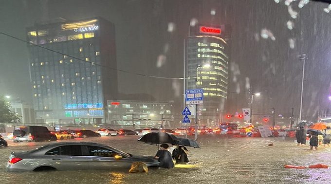 Las lluvias persisten en Corea del Sur y dejan ya 40 fallecidos