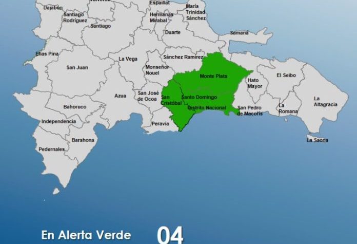 El COE coloca cuatro provincias en alerta verde por lluvias