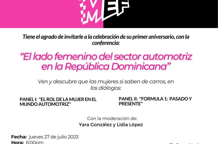 Mujeres en Fórmula RD celebran 1er aniversario con conferencia que une féminas aficionadas del mundo automotriz