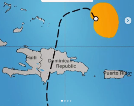 Tormenta Franklin da un giro similar a ruta que tenia antes de tocar territorio dominicano