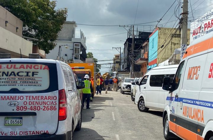 Autoridades continúan removiendo escombros en zona de explosión en San Cristóbal