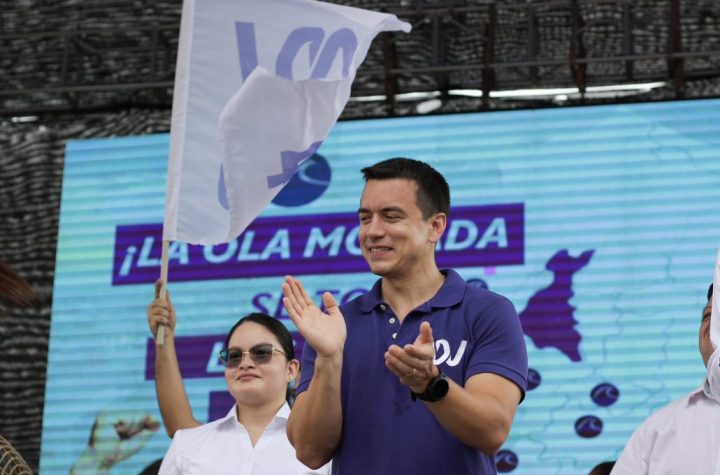 Lluvia de balas durante cierre de campaña del candidato presidencial Daniel Noboa en Ecuador