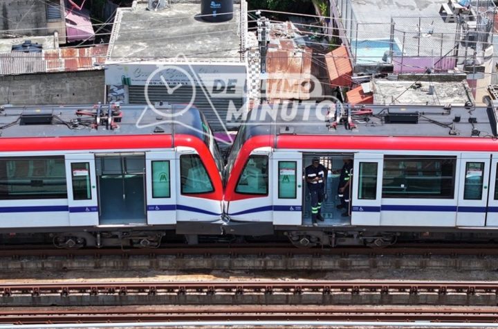 Chocan dos trenes de la Línea 1 del Metro de Santo Domingo