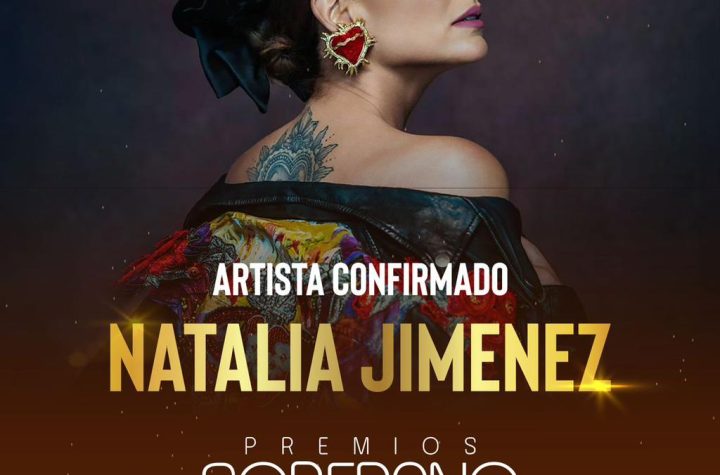 Natalia Jiménez actuará en la 39ª edición de Premios Soberano 2024