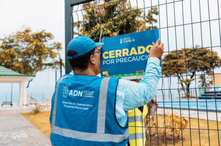 Alcaldía del Distrito Nacional cierra todos los parques por lluvias producto de onda tropical y vaguada