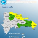 COE emite alerta amarilla para siete provincias y verde para nueve