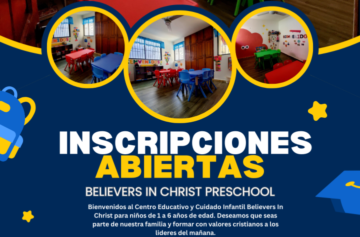 Believers in Christ Preschool: Un Hogar de Amor y Valores Cristianos para tus Pequeños (1-6años)